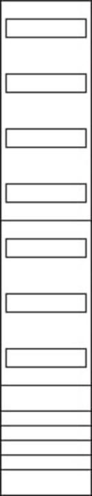 Produktbild Hager Verteilerfeld universZ ZH53XS 1350mm 7rh SaS 5p Klem. PE/N waagerecht