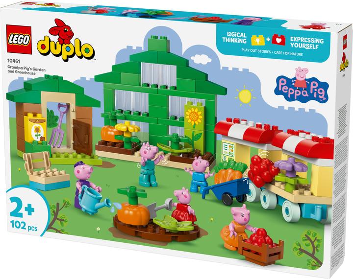 Actual product image LEGO DUPLO 10461 Bedstefar Gris' have og drivhus (10461)
