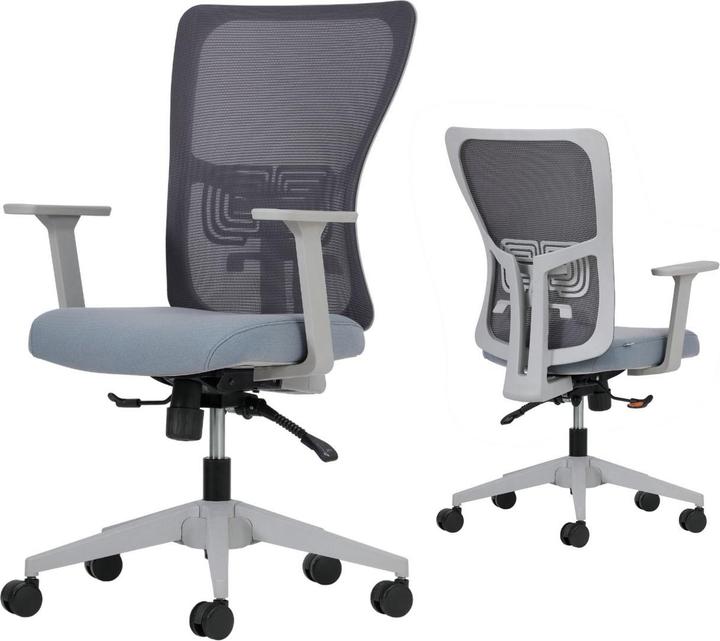 Kalune Design Lumbar 108 Grey Office Chair Set 2 Pieces