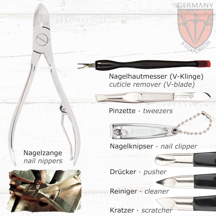 Image du produit Drei Schwerter ‎9-teiliges Nagelpflegeset Grosseto