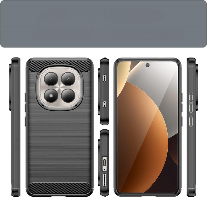 Produktbild Cover-Discount Xiaomi Redmi Note 15 Pro 4G - Metall Carbon Look Hülle (Xiaomi Redmi Note 15 Pro)