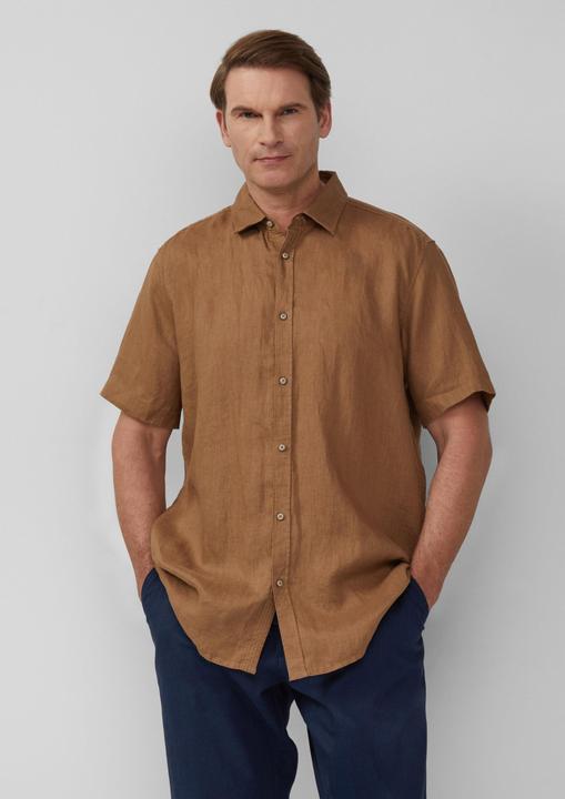 Immagine prodotto S.Oliver Hemd Regular Fit: Leichtes Kurzarmhemd aus 100% Leinen (XXL)