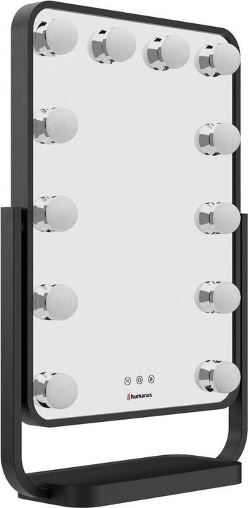 Immagine prodotto Humanas specchio cosmetico HS-HM01 specchio per il trucco con illuminazione a LED - nero
