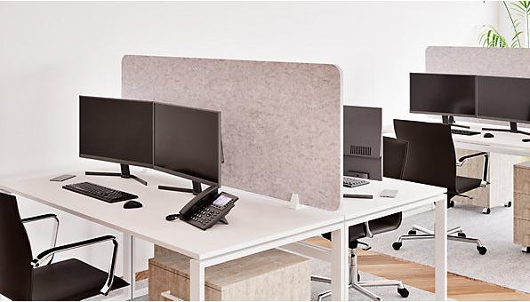 Actual product image eurokraft basic Acoustic desk partition