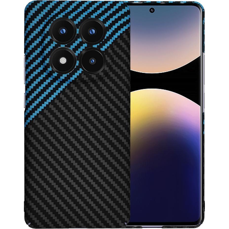 Techsuit - Carbonite FiberShell - Xiaomi Redmi Note 14 Pro+ 5G - Blue Pulse (Xiaomi Redmi Note 14 Pro+ 5G), Smartphone H...