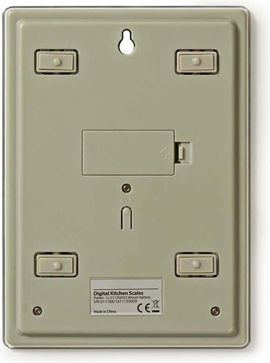 Actual product image Nedis Digital kitchen scales, LCD display, glass I