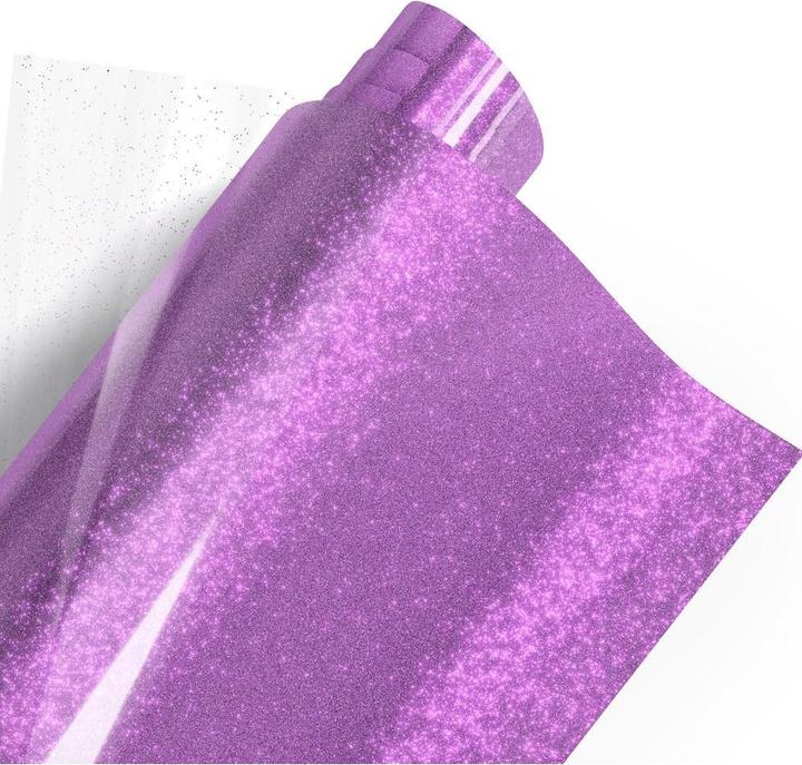 Produktbild Poli-tape Aufbügelfolie Pearl Glitter, 30.5 x 61 cm, Lavendel