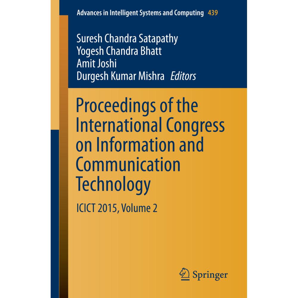 Proceedings of the International Congress on Information and Communication Technology, Fachbücher
