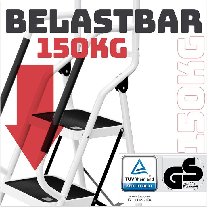 Produktbild Stackmeister Sicherheitsleiter (Trittleiter, 70 cm)