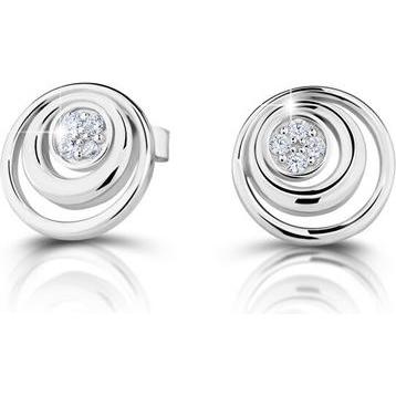 Modesi, Ohrringe, Charming silver stud earrings J234CZ-W