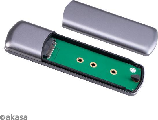 Image du produit Akasa Portable M.2 SATA/NVMe SSD vers USB-C 3.2 Gen 2 (M.2 2230, M.2 2242, M.2 2260, M.2 2280)