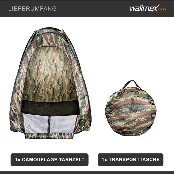 Actual product image Walimex Pop-Up Camouflage (Pitching tent, 1.70 kg, 1 person)