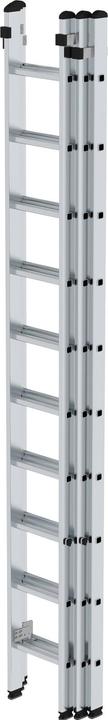 Image du produit Munk Echelle coulissante à échelons en 3 parties sans traverse 3x10 échelons (Échafaudages, 698 cm)
