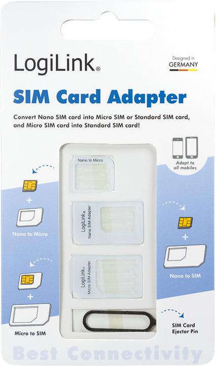 Actual product image LogiLink SIM card adapter set