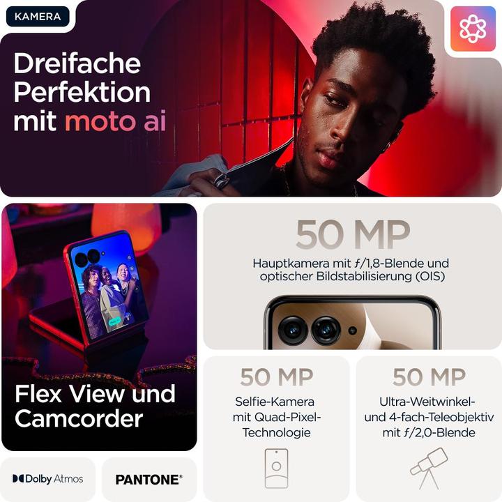 Produktbild Motorola Razr 60 Ultra (512 GB, Pantone Mountain Trail, 6.96", SIM + eSIM, 50 Mpx, 5G)