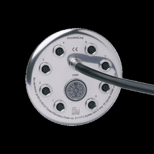 Actual product image IFM Central distributor 8-way M12 5p DC E11847