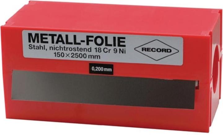 HP Autozubehör Feuille métallique Épaisseur 0,150 mm Acier inoxydable 1.4301 Longueur 2500 mm Largeur 150 mm (250 cm)