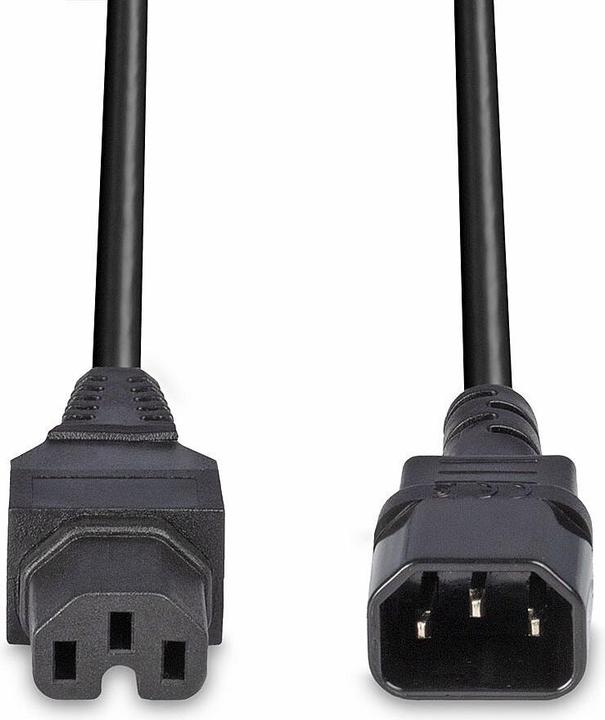 Actual product image Lindy 30314 Power cable extension (2 m, C14)