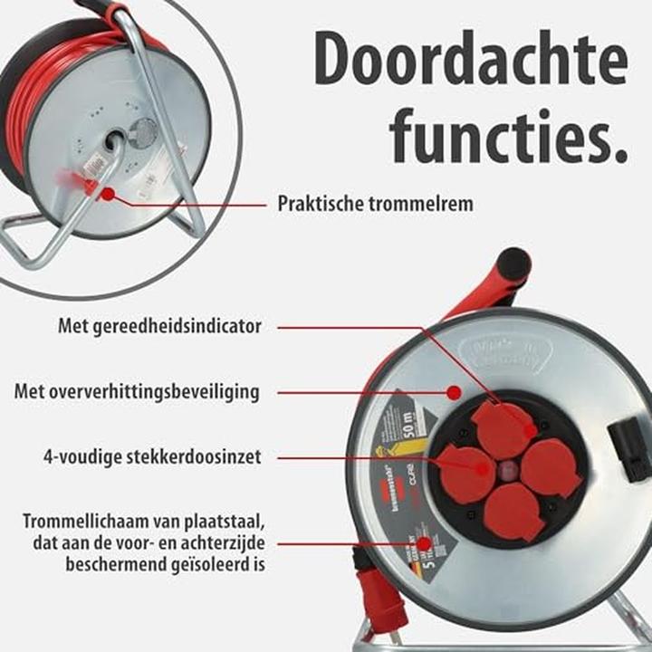 Actual product image Brennenstuhl Professional SteelCore cable reel SC 5110 IP44 (50 m, 1.50 mm²)