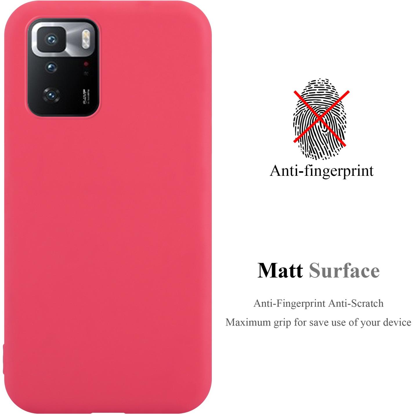 Thumbnail - Cadorabo TPU Candy Hülle für Xiaomi POCO X3 GT (Xiaomi Poco X3 GT), Smartphone Hülle, Rot