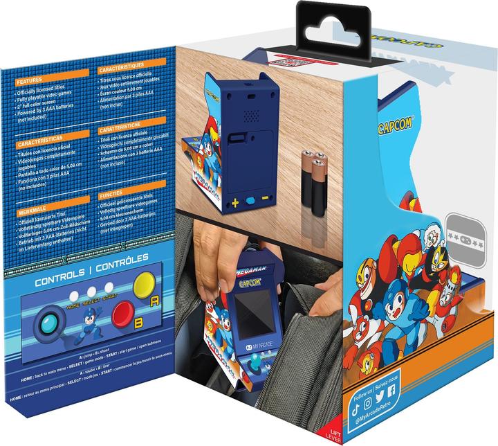 Image du produit MyArcade My Arcade Mega Man Pico Player Portable Retro Arcade (6 JEUX EN 1)