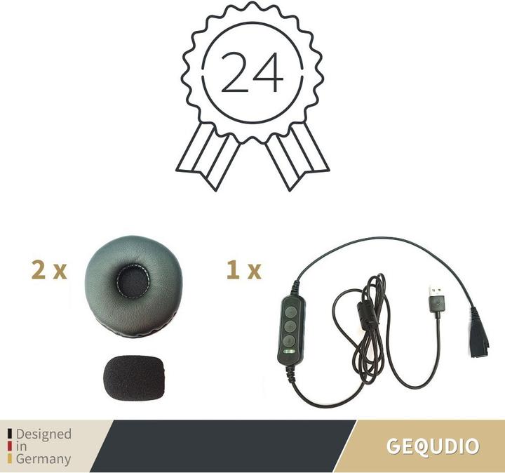 Image du produit Gequdio Casque d'écoute (Filaire, USB-A)