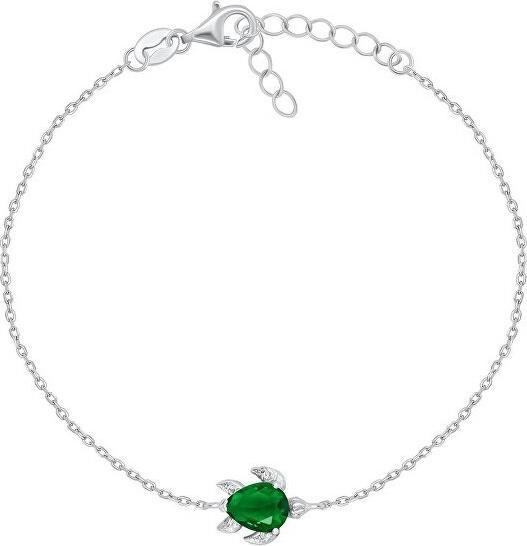 Actual product image Brilio Silver - Charming silver turtle bracelet BRC122WG