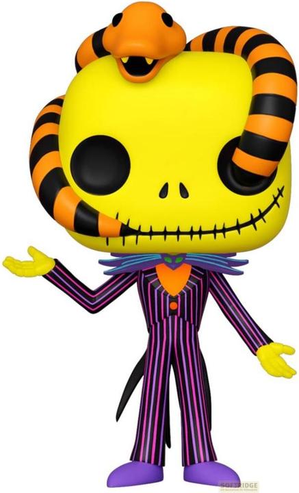 Actual product image Funko L'étrange Noël de Mr. Jack POP! Disney Vinyl figurine Jack (snake) (BLKLT) 9 cm