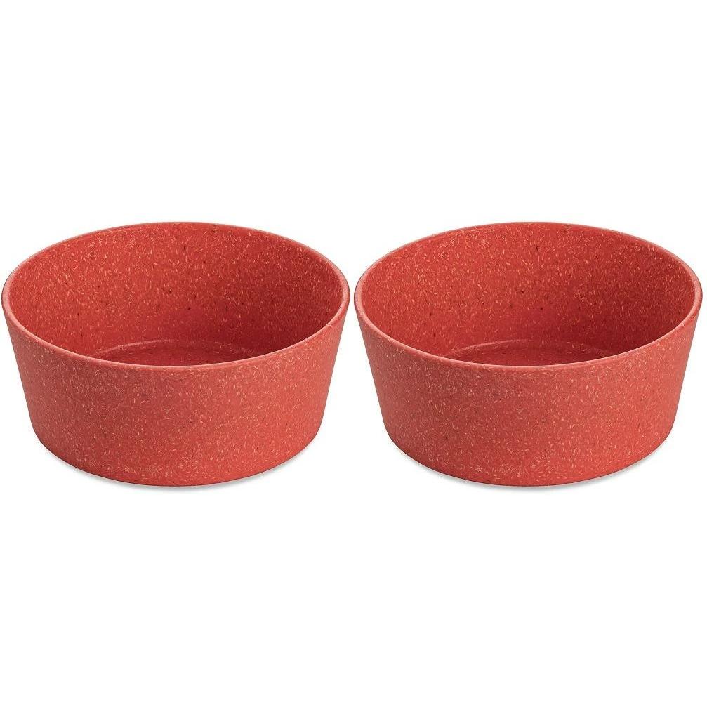 Koziol Schale Connect 400 ml, 2 Stück, Rot, Schüssel + Schale, Rot