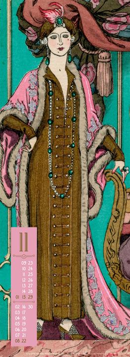 Image du produit Art Deco - Illustrationen Kalender 2026 (24 x 66 cm, Couverture rigide, Allemand, Anglais, Français, Espagnol)