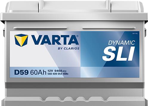 Actual product image Varta Blue Dynamic D59 (12 V, 60 Ah, 540 A)