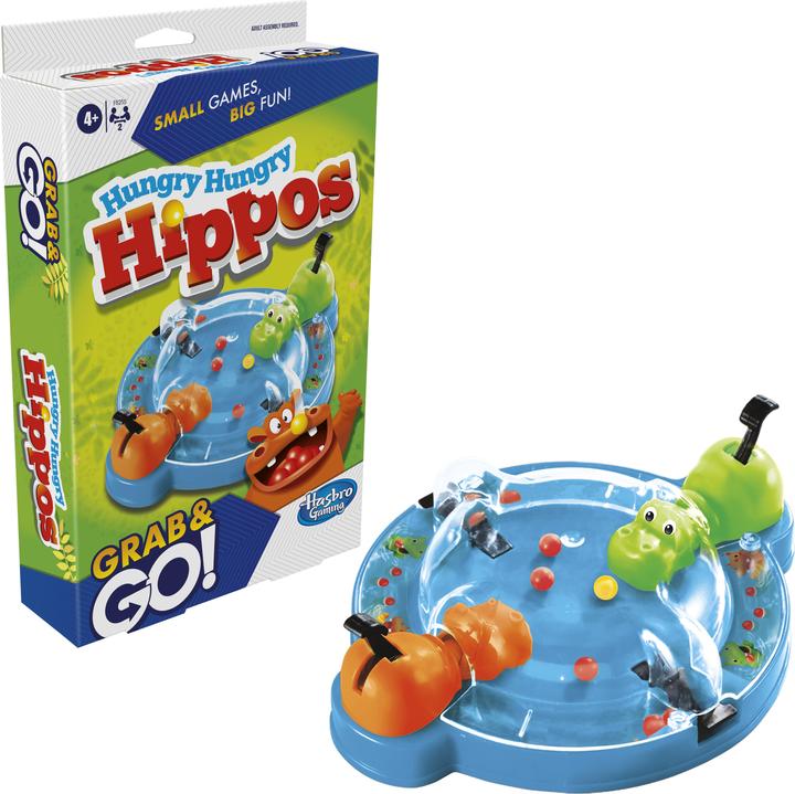 Actual product image Hasbro Gaming Hungry Hungry Hippos Grab & Go