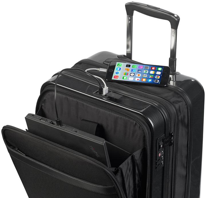 Produktbild Xcase Handgepäck-Trolley mit Dehnfalte & Powerbank-Anschluss (34 l, Handgepäck (bis 50l))