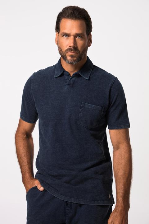 Image du produit JP1880 Polo manches courtes en maille piquée, aspect jean - jusqu'au 8XL (7XL)
