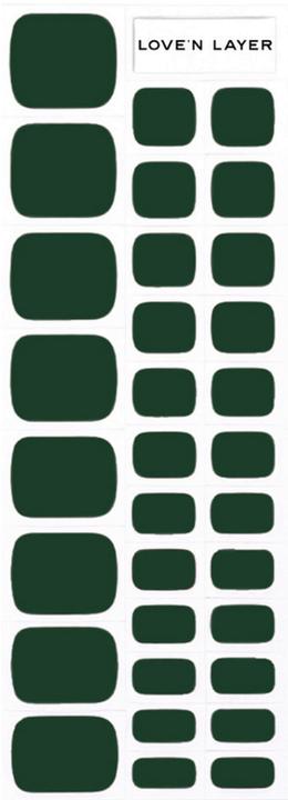 Produktbild Love'n Layer - Solid Toe Forest Green (Nagellacktrockner, Forest Green)