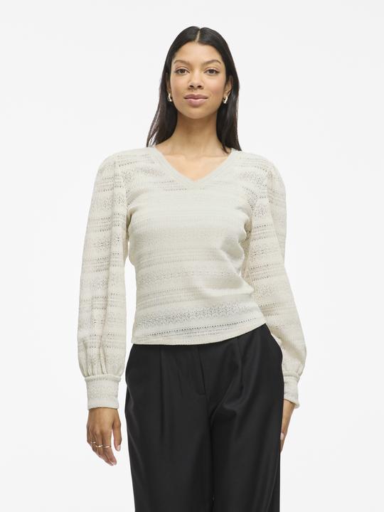 Immagine prodotto Vila V-Ausschnitt Oberteil mit langen Ärmeln (S)