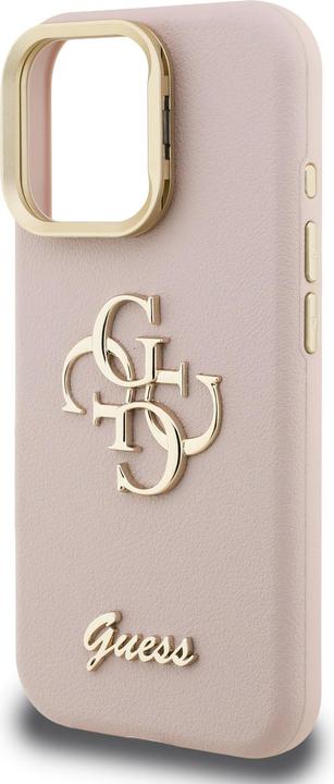 Immagine prodotto Guess Back panel cover Apple iPhone 16 Pro Max PU Grained 4G Logo Stand Camera Frame Case Pink (Apple iPhone 16 Pro Max)