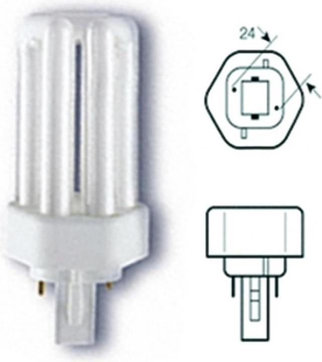 Image du produit Osram Kompakt LLp 13W-840 (-21) DULUX T TC-T 2PIN GX24D-1 A,17kWh/1000h (GX24d-1, 900 lm, 1x)