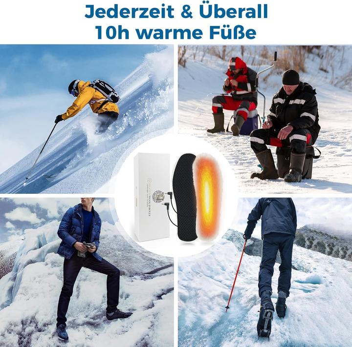Produktbild Aroma Season Beheizbare Einlegesohlen mit Akku für Outdoor-Aktivitäten