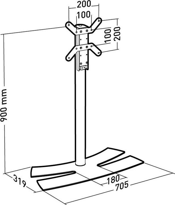 Produktbild Erard Lux-Up 900M (Universal, 43", 20 kg)
