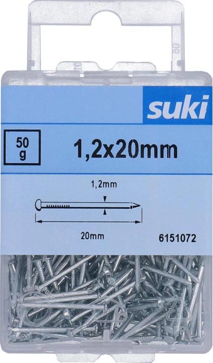 Immagine prodotto Suki Chiodo a testa bombata 1.2x20mm (20 mm)