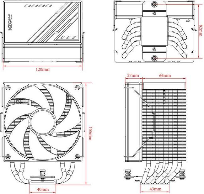 Produktbild ID-Cooling FROZN A610 (155 mm)