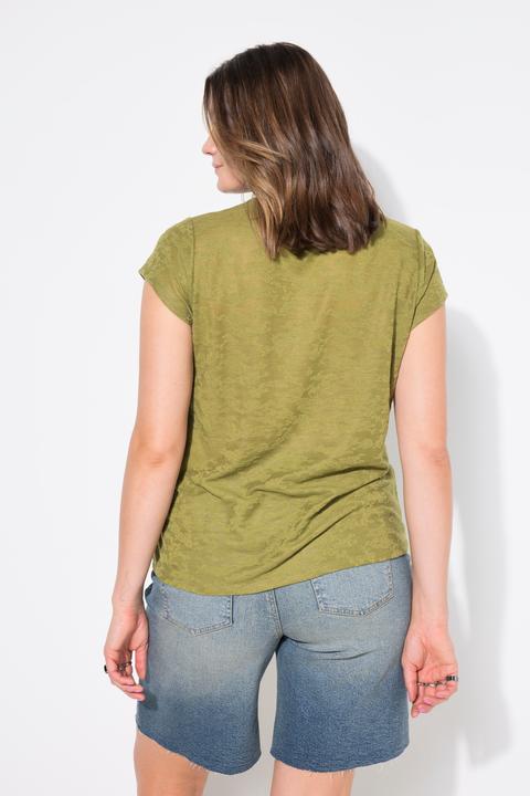 Actual product image Studio Untold T-Shirt, Classic Shape, Jacquard-Jersey mit Muster (46, 48)