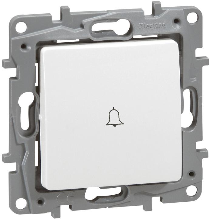 Actual product image Legrand Niloe push-button NO 664515 illuminated incl. LED labelling with