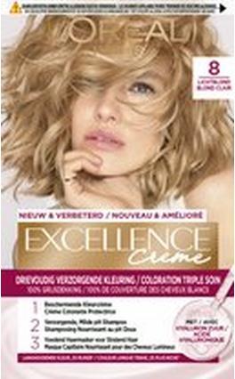 L'Oréal Paris L'Oreal Paris Excellence Creme Hellblond 8 - Dauerhafte Haarfarbe