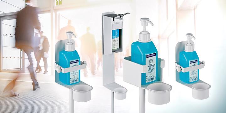 Produktbild K&M Desinfektionsmittelständer für Eurospender 80320