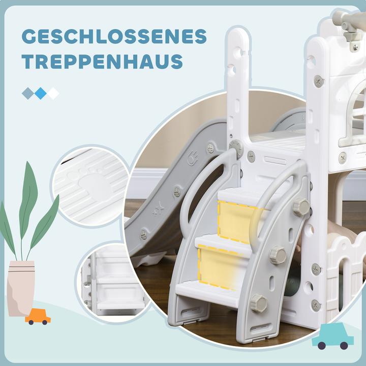 Actual product image Aiyaplay Kinderrutsche Kunststoff Grau