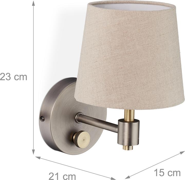 Produktbild Relaxdays Wandlampe Vintage 2er Set (E14)