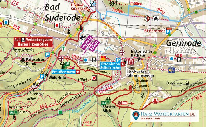 Produktbild Luchs-Wanderkarte Selketal-Stieg und Bo