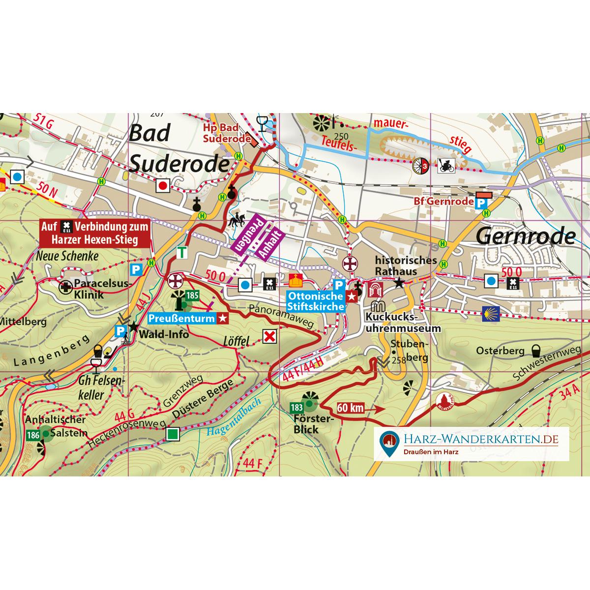 Thumbnail - Luchs-Wanderkarte Selketal-Stieg und Bo, Landkarte